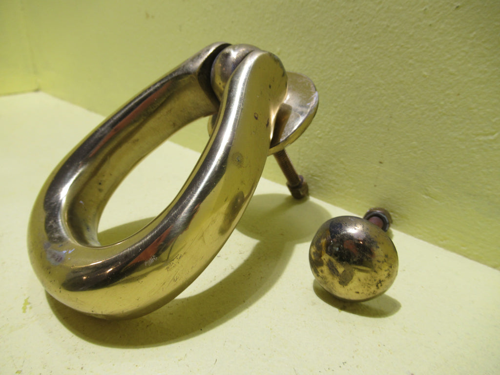 Solid Brass Heavy TearDrop Door Knocker 35H x 120L x 35-75W