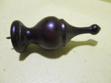 Curtain Pole Finials in Wood Turned Urn Shape 140H x 20-53Dia