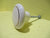 Porcelain Draw Knob white with Gold Band 40Dia x 25H