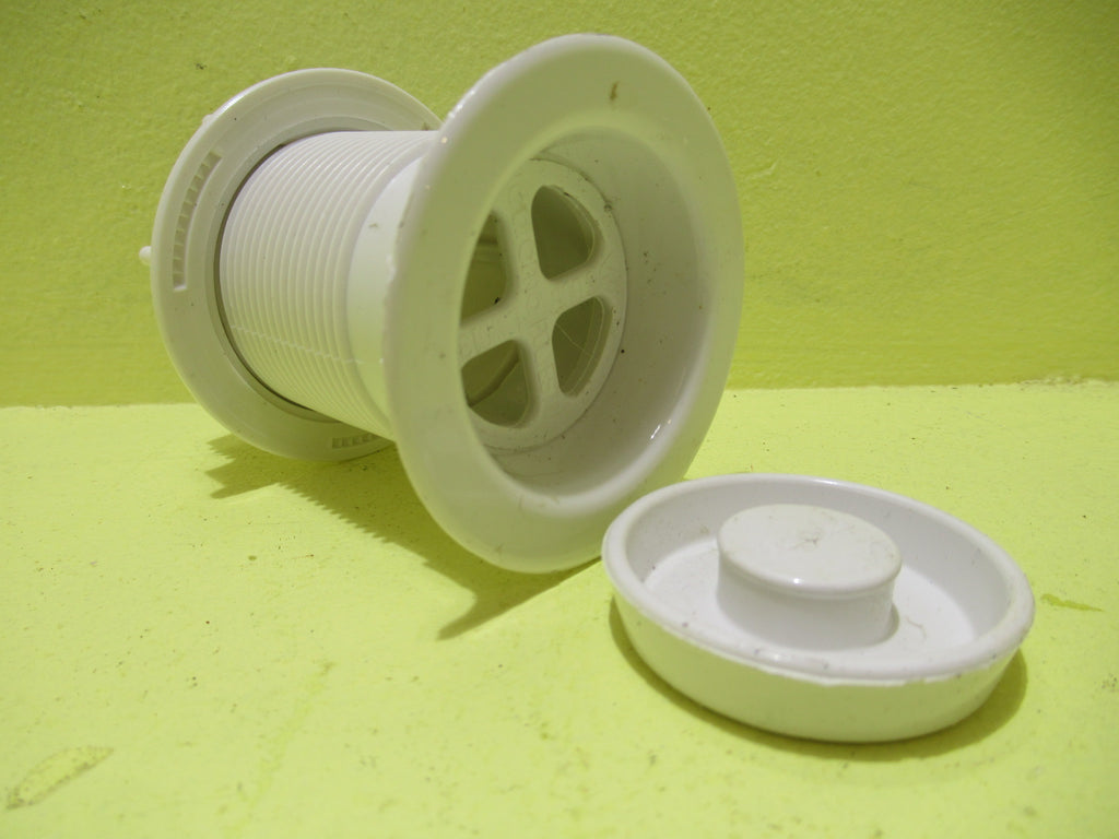 Whtie Plastic Drain Waste with Plug 67Dis x 85H