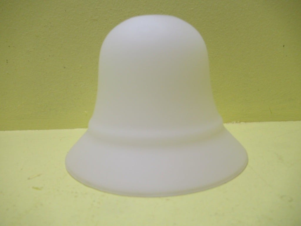 Glass Bell Style Lamp Shade in Miilky White 100H x 145D