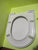 Whtie Plastic Toilet Lid & Seat with Fixtures 40H x 36W x 44D