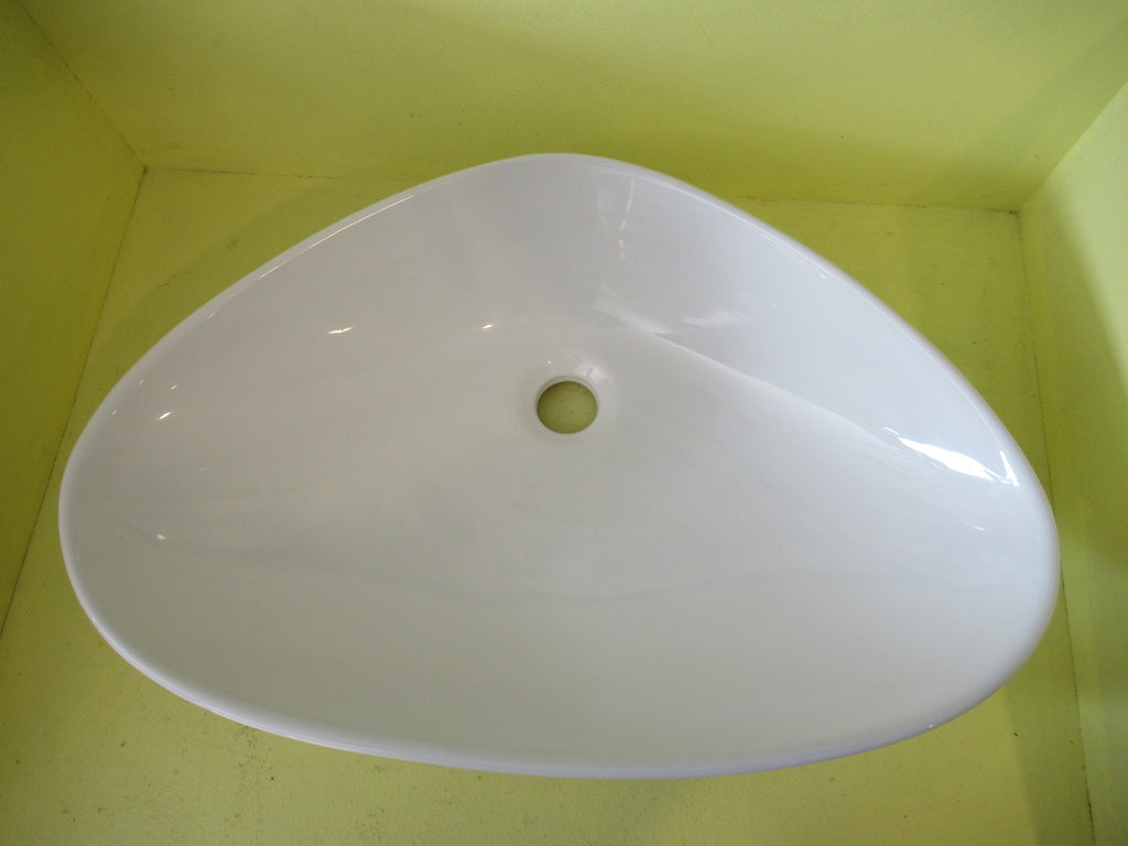 Pippi Shape Ceramic Basin 130H x 590W x 400D