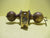 Antique Brass Effect Thumb Turn with Entry Knob Set. 75H x 60Dia