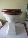 Magnia Armitage Ware Toilet with Wooden Lid and Cistern  470H x 380W x 500D/Cistern 350H x 510W x 210D