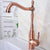 Red Copper Kitchen Faucet Black Brass Faucet 360 Degree Swivel Single Handle Vessel Sink Kitchen Mixer Tap Knf633