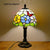 SOURA Tiffany Table Lamp American Retro Living Room Bedroom Lamp Luxurious Villa Hotel  Stained Glass Desk Lamp