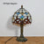 SOURA Tiffany Table Lamp American Retro Living Room Bedroom Lamp Luxurious Villa Hotel  Stained Glass Desk Lamp