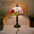 SOURA Tiffany Table Lamp American Retro Living Room Bedroom Lamp Luxurious Villa Hotel  Stained Glass Desk Lamp