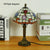 SOURA Tiffany Table Lamp American Retro Living Room Bedroom Lamp Luxurious Villa Hotel  Stained Glass Desk Lamp