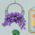 Planter Retro Decor Metal Frame Succulent Pot Hanging Basket Wire Moon Shape Iron Wreath Plants