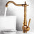 Senlesen Antique Brass Bathroom Basin Faucet 360 Swivel Spout Bathroom Sink Faucets