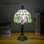 SOURA Tiffany Table Lamp American Retro Living Room Bedroom Lamp Luxurious Villa Hotel  Stained Glass Desk Lamp