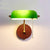 American loft green glass wall lamps vintage bedroom bedside LED lamp nostalgic aisle lamp