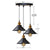 Vintage LED Iron Lampshade Retro Chandeliers Russia Pendant Lights