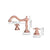 KEMAIDI Bathroom Vessel Sink Faucet Rose Gold Vanity Three Hole Daul Handles Basin Faucets Hot And Cold Mixer Deck Mounted Tap