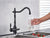 Kitchen Water Filter Faucet Dual Spout Filter Faucet Mixer 360 Degree Rotation Water Purification Feature Taps Crane