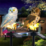 Owl  Solar Powered  Led Light Outdoor Garden  Waterproof Lights