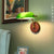 American loft green glass wall lamps vintage bedroom bedside LED lamp nostalgic aisle lamp