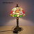 SOURA Tiffany Table Lamp American Retro Living Room Bedroom Lamp Luxurious Villa Hotel  Stained Glass Desk Lamp