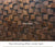 Black Walnut Wall Decoration Art Acoustic Diffuser Panel Solid Wood Mosaic Tile Sofa TV Mosaic Background Wall Stickers