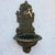 Antique Gold Cast Iron Wall Mounted Hand Sink Farm House Home Garden Decor Heavy Metal Wash Stand