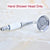 Polished Chrome Brass Bathroom Telephone Shape Hand Spray Handheld Shower head & 1.5m Shower Hose & Wall Bracket Lzh350