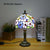 SOURA Tiffany Table Lamp American Retro Living Room Bedroom Lamp Luxurious Villa Hotel  Stained Glass Desk Lamp