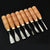 8Pcs/set For Carving Dry Hand Wood Carving Tools Chip Detail Chisel Set Knives tool