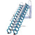 Space-saving Attic Telescopic Staircase Carbon Steel Lift Ladders