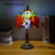 SOURA Tiffany Table Lamp American Retro Living Room Bedroom Lamp Luxurious Villa Hotel  Stained Glass Desk Lamp