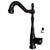 Black Oil Rubbed Bronze Single Handle Kitchen Sink Faucet Deck Mounted Washbasin Faucets Cold and Hot Water Mixer Taps Lnf385