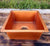 40x40x18cm Copper Single Bowl Drop-In Kitchen Sink Bar Sink