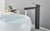 Shinesia Stainless Steel Basin Faucet Tall And Short Deck Mounted Bathroom Sink Mixer Tap Hot And Cold Water