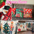 4pcs Christmas Plush Throw Pillow Covers - Contemporary Style, Printed Design, Suitable for Various Room Types, Zipper Closure