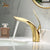 ZGRK Basin Faucets Elegant Bathroom Faucet Hot and Cold Water Basin Mixer Tap Golden Finish Brass Toilet Sink Water Tap White