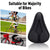 Mountain Bike 3D Saddle Cover Thick Breathable Super Soft Bicycle Seat Cushion Silicone Sponge Gel Bike Seat Bicycle Accessories