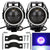 LED Motorcycle Angel Eyes Motorbike LED Auxiliary Lamp U7 Headlamp Spotlights Motorcycle Headlights Super Bright 125W 2Pcs/set