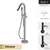 AITNA Gold Brass Luxury Bathroom Faucet Floor standing Design Single Handle Hot and Cold Water 2-Function Simple Bathtub Mixer