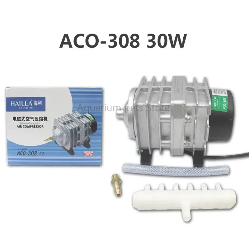 Hailea 220v Air Compressor for Aquarium Accessories 70L/MIN Electromagnetic Pump Fish Tank Accessories Aerator for Aquarium Pet