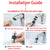 3PCS Nozzle For Faucet Frother Mixer Aerator Water Saving Tap Nozzle Attachment  Kitchen Faucet Sprayer Adapter