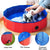 Foldable Dog Bath Swimming Pool Plastic Collapsible Kids Pool PVC Foldable Indoor and Outdoor for Dogs Cats Kid Portable Dog Tub