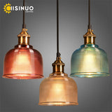 Glass Pendant Lights E27 holder Creative Haning light for Dining Room Bedroom Bedside Bar Cafesuspension Luminaire Decoration