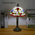 SOURA Tiffany Table Lamp American Retro Living Room Bedroom Lamp Luxurious Villa Hotel  Stained Glass Desk Lamp