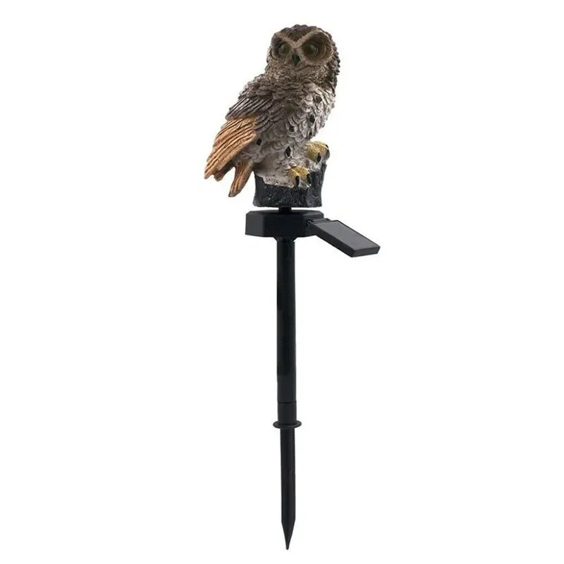 Owl  Solar Powered  Led Light Outdoor Garden  Waterproof Lights