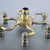 Antique Bronze Bathroom Rainfall Shower Heads Retro Shower Faucet Set Replace Accessories Dsh252