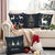 4pcs Christmas Plush Throw Pillow Covers - Contemporary Style, Printed Design, Suitable for Various Room Types, Zipper Closure