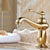 Luxury Gold Color Brass Single Handle Bathroom Wash Basin Faucet Vessel Sink Faucet Mixer Tap Lgf043