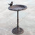 Retro European Style Creative Cast Iron Vertical Floor Angel Bird Feeder High Pole Bird Food Basin Gardening Garden Decoration