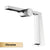 Luxury brass rose gold bathroom faucet with simple design, one hole single handle cold and hot dual control basin Tap